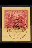 1950 30pf Rose-carmine Leipzig Spring Fair 'white Spot On Two M' PLATE FLAW (position 5), Michel 249 PF I, Very Fine Use - Altri & Non Classificati