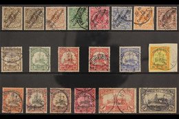 GERMAN NEW GUINEA 1897-1908 USED COLLECTION Presented On A Stock Card That Includes 1897-1899 "Deutsch-Neu-Guinea" Overp - Sonstige & Ohne Zuordnung