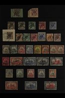 GERMAN SOUTHWEST AFRICA 1892-1919 FINE USED COLLECTION Presented On A Stock Page That Includes 1892 3pf Brown Tied To A  - Altri & Non Classificati