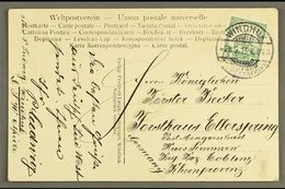 SOUTH WEST AFRICA 1913 (28 Sep) Ppc To Germany Bearing 5pf Yacht Tied By Fine "WINDHUK" Cds Cancel With Message Alongsid - Altri & Non Classificati