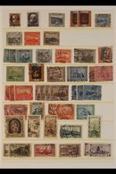 1920-1958 MINT AND USED RANGES Presented On Stock Pages & Includes 1920 2m Opt On Bavaria 2m Mint, 1925 10f Madonna Used - Altri & Non Classificati