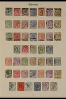 1886 - 1929 TREMENDOUS COLLECTION ON "IMPERIAL" ALBUM PAGES. Chiefly Used And Complete Apart From The 1925 £5 Stamp; Not - Gibilterra