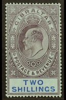 1906-11 2s Purple And Bright Blue On Blue, SG 72, Very Fine Mint. For More Images, Please Visit Http://www.sandafayre.co - Gibilterra