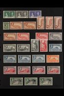 1937-52 EXTENSIVE KGVI MINT / NHM COLLECTION Presented On A Pair Of Stock Pages, Virtually Complete For The "Basic" 1938 - Gibilterra
