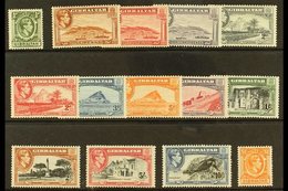 1938-51 Complete Definitive Set, SG 121/131, Very Fine Mint. (14 Stamps) For More Images, Please Visit Http://www.sandaf - Gibilterra