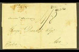 1812 ENTIRE TO SCOTLAND 1812 (4 FEB) Entire Letter Addressed To George Dunlop At Ayr, With Manuscript "4/8" Rate And End - Grenada (...-1974)