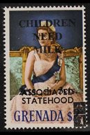 1968 2c + 3c On $2 Multicoloured "Associated Statehood" Overprinted, SG 299a, Never Hinged Mint For More Images, Please  - Granada (...-1974)