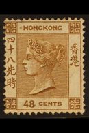 1880 48c Brown, Wmk Crown CC, SG 31, Unused With Gum, Cat.£1500. Great Looking Example. For More Images, Please Visit Ht - Otros & Sin Clasificación
