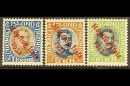 1933 Balbo Transatlantic Mass Formation Flight (Hopflug) Set Complete, SG 205/7, Fac. 165/7, Very Fine Mint. Signed Herb - Andere & Zonder Classificatie