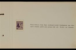 1945-1947 All Different Unused Stamps And Postal Stationery Cards In A Special Presentation Album Handstamped "With The  - Indonesien