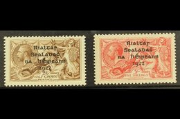 1922 Dollard 2s6d Reddish Brown And 5s Rose Carmine Seahorses, SG 18/19, Fine Mint (2 Stamps) For More Images, Please Vi - Other & Unclassified