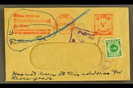 1945 POSTAGE DUE (July) Window Envelope With Rates Dept. Dublin Meter Mark Of ½d,  Bearing ½d SG D5 Tied By Cds's, Plus  - Andere & Zonder Classificatie