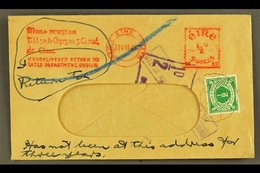 1945 POSTAGE DUE (July) Window Envelope With Rates Dept. Dublin Meter Mark Of ½d,  Bearing ½d SG D5 Tied By Cds's, Plus  - Sonstige & Ohne Zuordnung