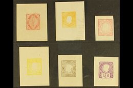 ESSAYS C.1865 1c Lake, 5c Orange, 10c Rose, 15c Lemon, 60c Brown & 2L Mauve, 1c With Large Figure, Other Values With Kin - Unclassified