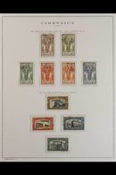 CYRENAICA 1924-1934 ATTRACTIVE ALL DIFFERENT USED COLLECTION On Hingeless Printed Leaves. With 1924 Manzoni Set To 30c,  - Altri & Non Classificati