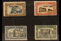 TRIPOLITANIA 1927 First National Defence Set (Sass. S. 10, SG 42/45), Fine Cds Used. (4 Stamps) For More Images, Please  - Otros & Sin Clasificación