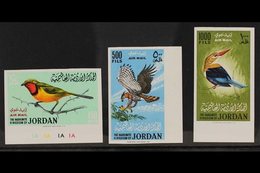 1964 Birds Airmail Set, IMPERF, SG 627/9, Superb Never Hinged Mint. (3 Stamps) For More Images, Please Visit Http://www. - Jordanië