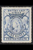 BRITISH EAST AFRICA 1897 1r Grey Blue, Queen Victoria, SG 92, Very Fine Mint. For More Images, Please Visit Http://www.s - Vide