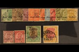 1929 ½a To 2r Complete Including Later Types, SG 16/26, Fine To Very Fine Postally Used. (17 Stamps) For More Images, Pl - Koeweit