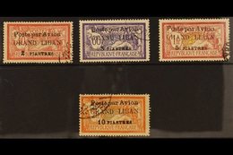 1924 Air Stamps Of France Surcharged, SG 22/5 (Type I), Very Fine Used. (4 Stamps) For More Images, Please Visit Http:// - Libano
