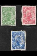 1912 Ordinary Paper Complete Set With 25h Cobalt Blue, Mi 1y/3ya, Well Centred Examples, Very Fine Mint. (3 Stamps) For  - Andere & Zonder Classificatie