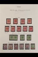 JOHORE 1884-1922 MINT COLLECTION In Hingeless Mounts On Leaves, Virtually All Different, Includes 1884-91 Opts (x9 Vario - Andere & Zonder Classificatie