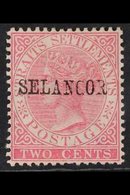 SELANGOR 1885 2c Pale Rose, SG 34, Very Fine Mint. For More Images, Please Visit Http://www.sandafayre.com/itemdetails.a - Otros & Sin Clasificación