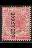 SELANGOR 1885 2c Pale Rose, SG 38, Ovpt Vertical, Very Fine Mint. For More Images, Please Visit Http://www.sandafayre.co - Altri & Non Classificati
