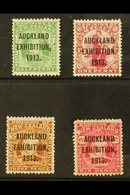 1913 "Auckland Exhibition" Overprints Complete Set, SG 412/415, Fine Mint. (4 Stamps) For More Images, Please Visit Http - Other & Unclassified