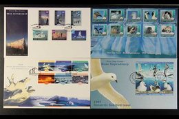 ROSS DEPENDENCY 1994-2002 FIRST DAY COVERS - Small Group Incl. 1994 Defins, 1995 Explorers, 1997 Seabirds In Block Of 6, - Altri & Non Classificati