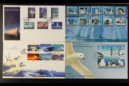 ROSS DEPENDENCY 1994-2002 FIRST DAY COVERS - Small Group Incl. 1994 Defins, 1995 Explorers, 1997 Seabirds In Block Of 6, - Autres & Non Classés