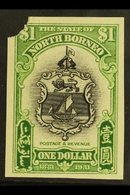 1931 $1 50th Anniv, As SG 300, Imperf Proof In Issued Colours On Ungummed Paper, Security Punched At Upper Left. For Mor - Borneo Del Nord (...-1963)