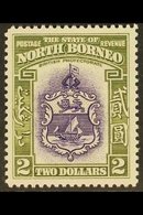 1939 $2 Violet & Olive Green, SG 316, Never Hinged Mint For More Images, Please Visit Http://www.sandafayre.com/itemdeta - Borneo Septentrional (...-1963)