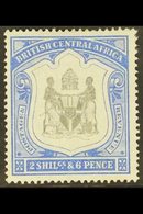 1897-1900 2s6d Black And Ultramarine, SG 48, Fine Mint. For More Images, Please Visit Http://www.sandafayre.com/itemdeta - Nyassaland (1907-1953)