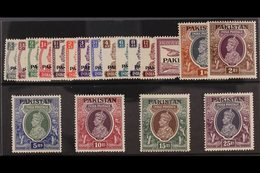 1947 Definitives Set Complete, SG 1/19, Never Hinged Mint. Fresh And Attractive! (19 Stamps) For More Images, Please Vis - Pakistan