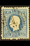 1867 120r Blue, Curved Label, Perf 12½, SG 64, Very Fine Used. For More Images, Please Visit Http://www.sandafayre.com/i - Autres & Non Classés