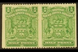 1898 ½d Yellow Green, Horizontal Pair, Variety "imperf Between", SG 75aa, Very Fine Mint. For More Images, Please Visit  - Andere & Zonder Classificatie