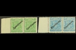 1898 Arms ½d And 2½d SG 75 & 80, Each In A Never Hinged Mint Horizontal Pair, Overprinted "Specimen". (4 Stamps) For Mor - Altri & Non Classificati