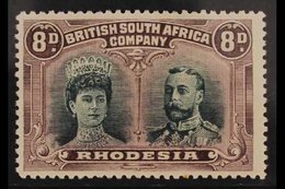 1910 8d Greenish Black And Purple, "Double Head", SG 148, Very Fine Mint. For More Images, Please Visit Http://www.sanda - Otros & Sin Clasificación