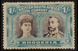 1910-13 1s Purple-black And Blue-green Perf 14 With "Kings Curl" Variety (position 46), SG 152a, Mint With Slightly Nibb - Altri & Non Classificati