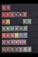 1863-1884 MINT COLLECTION On A Stock Page, Includes 1863 1d Type A Mint (4 Margins) & 1d Type B ( Unused, 4 Margins), 18 - Isola Di Sant'Elena