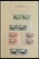 1953-59 Pictorial Definitive Set, SG 153/65, Marginal Pairs, With Stamps Being Chiefly never Hinged Mint. (26 Stamps) Fo - Isola Di Sant'Elena