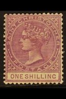 1882-90 1s Bright Mauve, SG 21, Fine Mint. For More Images, Please Visit Http://www.sandafayre.com/itemdetails.aspx?s=64 - San Cristóbal Y Nieves - Anguilla (...-1980)