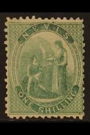 1862 1s Green, SG 4, Fresh Unused Without Gum. For More Images, Please Visit Http://www.sandafayre.com/itemdetails.aspx? - St.Christopher-Nevis & Anguilla (...-1980)