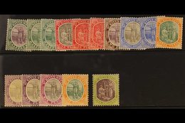1905-18 Complete Set, SG 11/21, Plus Additional ½d, 1d And 6d (2) Listed Shades, Fine Mint. (15) For More Images, Please - St.Kitts And Nevis ( 1983-...)