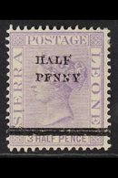 1893 ½d On 1½d Pale Violet, Variety "PFNNY", SG 39b, Very Fine Mint. For More Images, Please Visit Http://www.sandafayre - Sierra Leona (...-1960)