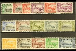 1938-44 Pictorial Definitive Set, SG 188/200, Never Hinged Mint (16 Stamps) For More Images, Please Visit Http://www.san - Sierra Leone (...-1960)