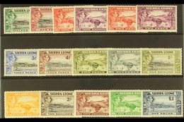 1938-44 Pictorial Definitive Set, SG 188/200, Never Hinged Mint (16 Stamps) For More Images, Please Visit Http://www.san - Sierra Leona (...-1960)