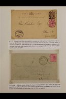 NATAL 1897 - 1910 Four Interesting Covers Written-up On Two Album Pages Includes A Ladysmith Siege Civilian Cover Posted - Non Classificati