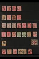 NATAL POSTMARKS 1870-1909 Collection With A Range Of Issues To 2s, Includes Numeral Types With Numbers From "1" To "47", - Non Classés